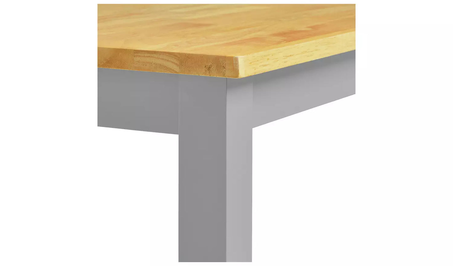 Chicago Wooden 4 Seater Dining Table - Grey