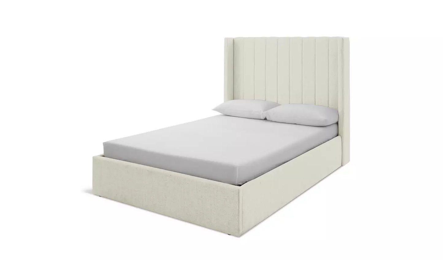 Habitat Kempley Double End Lift Ottoman Bed - Cream