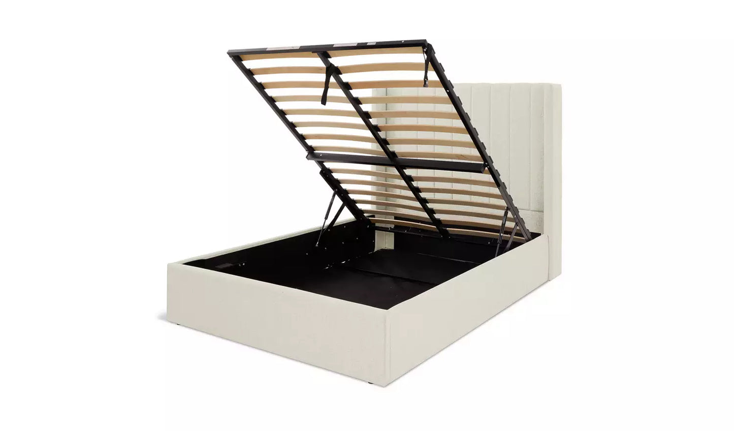 Habitat Kempley Double End Lift Ottoman Bed - Cream