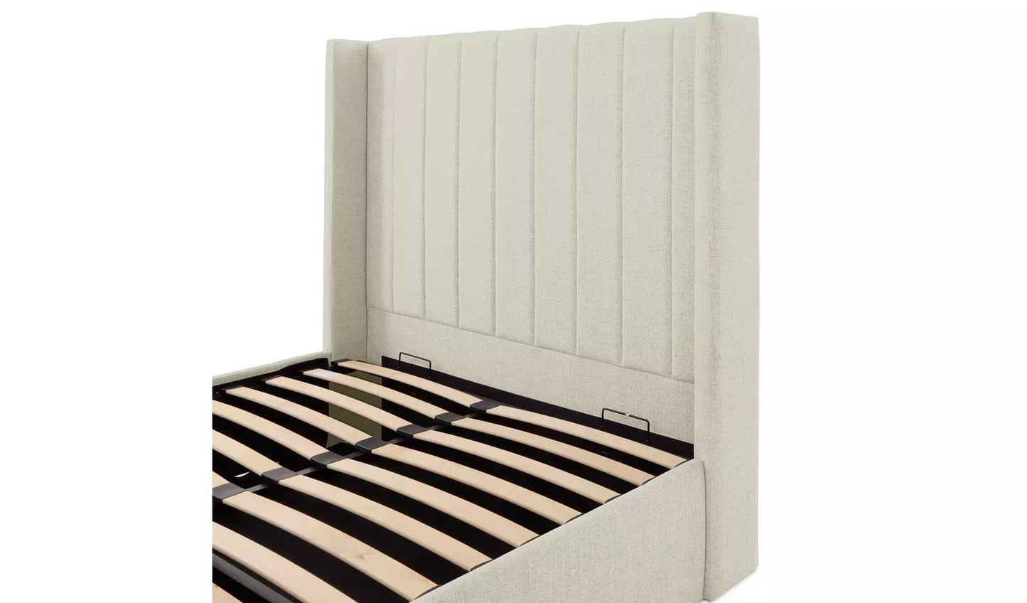 Habitat Kempley Double End Lift Ottoman Bed - Cream
