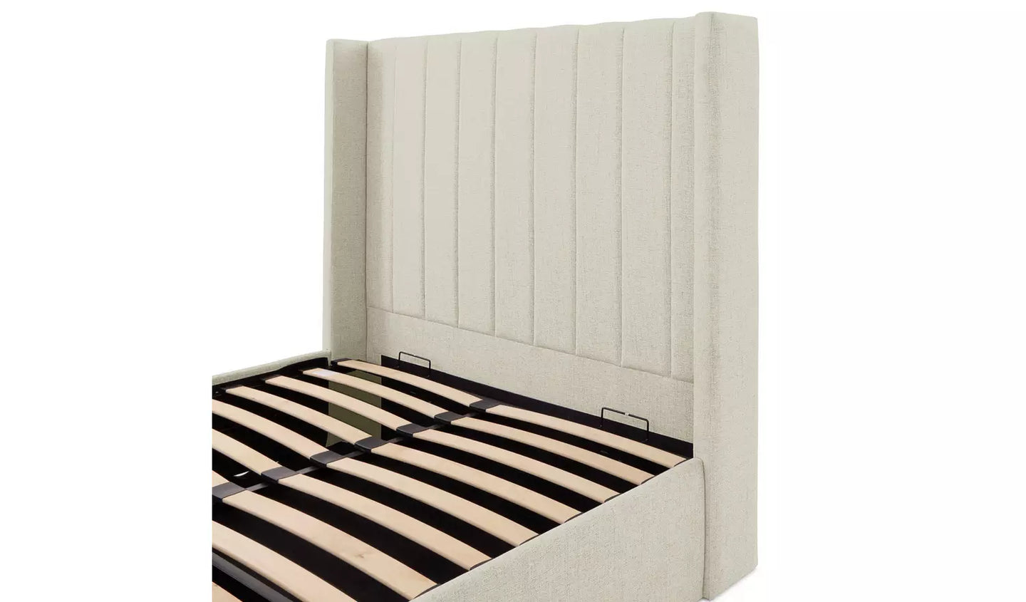 Habitat Kempley Double End Lift Ottoman Bed - Cream