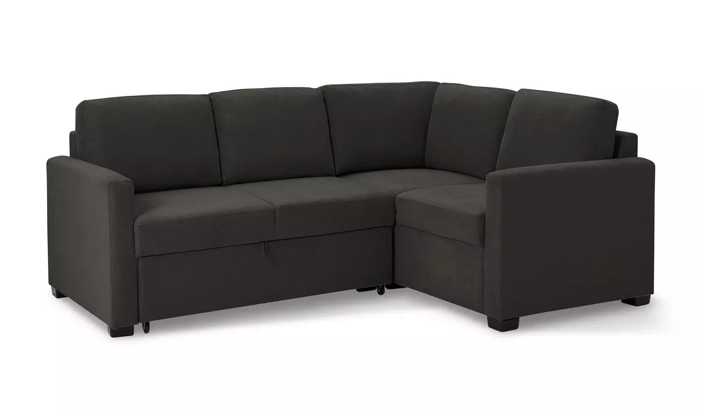 Habitat Reagan Fabric Right Hand Corner Sofa Bed- Charcoal