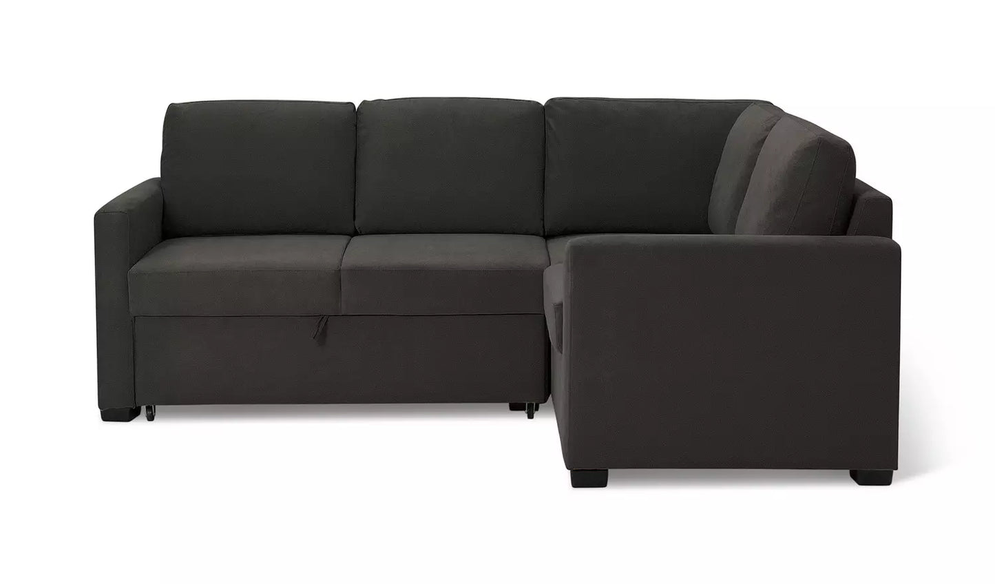 Habitat Reagan Fabric Right Hand Corner Sofa Bed- Charcoal
