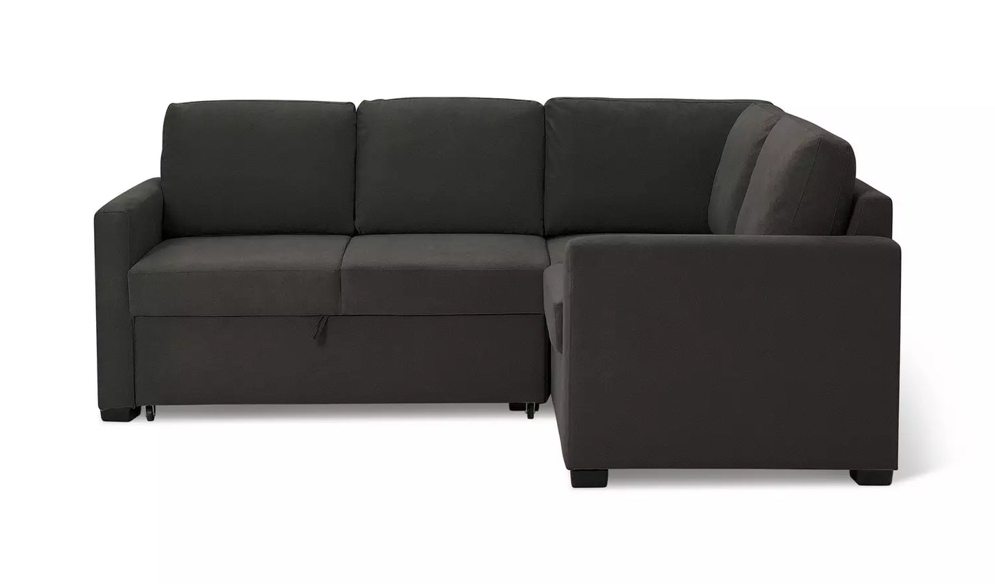 Habitat Reagan Fabric Right Hand Corner Sofa Bed- Charcoal