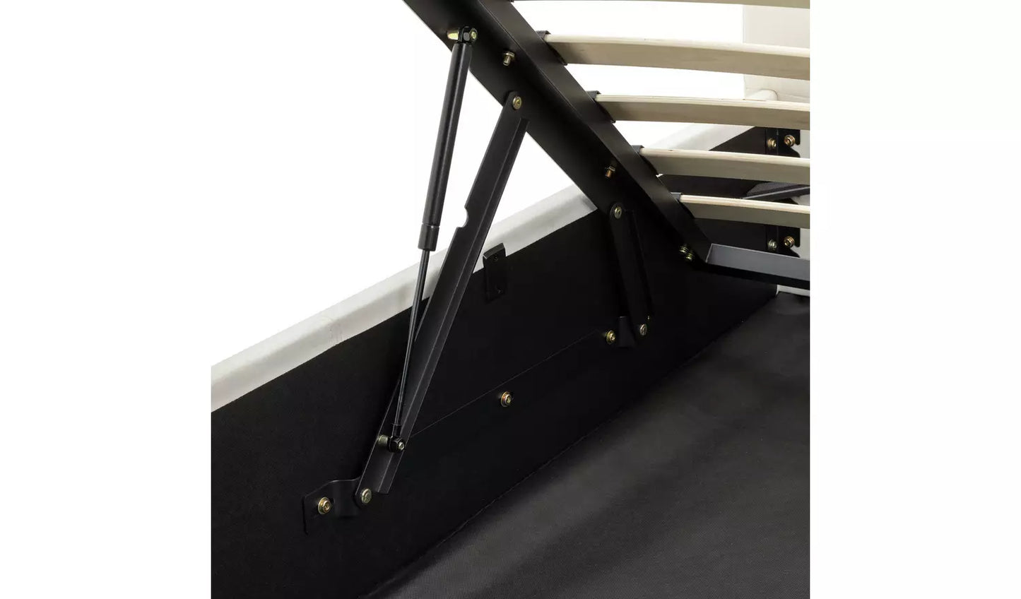 Pandora Superking End Lift Ottoman Bed - Cream