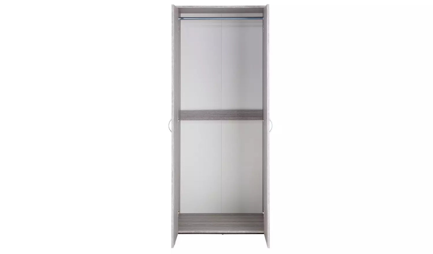 Seville 2 Door Wardrobe - Grey Oak Effect