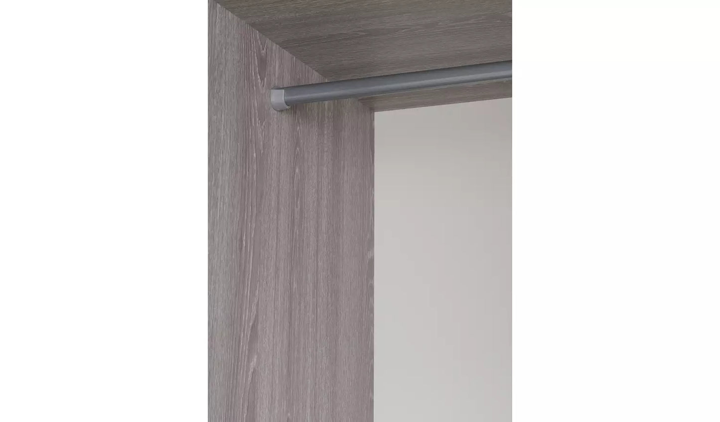 Seville 2 Door Wardrobe - Grey Oak Effect