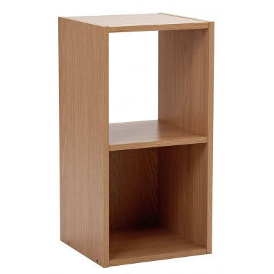 Assembled Squares 2 Cube Storage Unit - Oak Effect