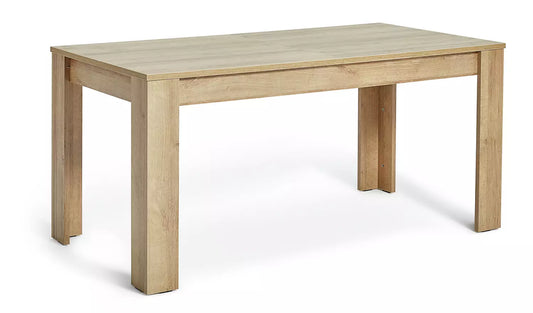 Assembled Miami Extending 6 - 8 Seater Table - Oak Effect