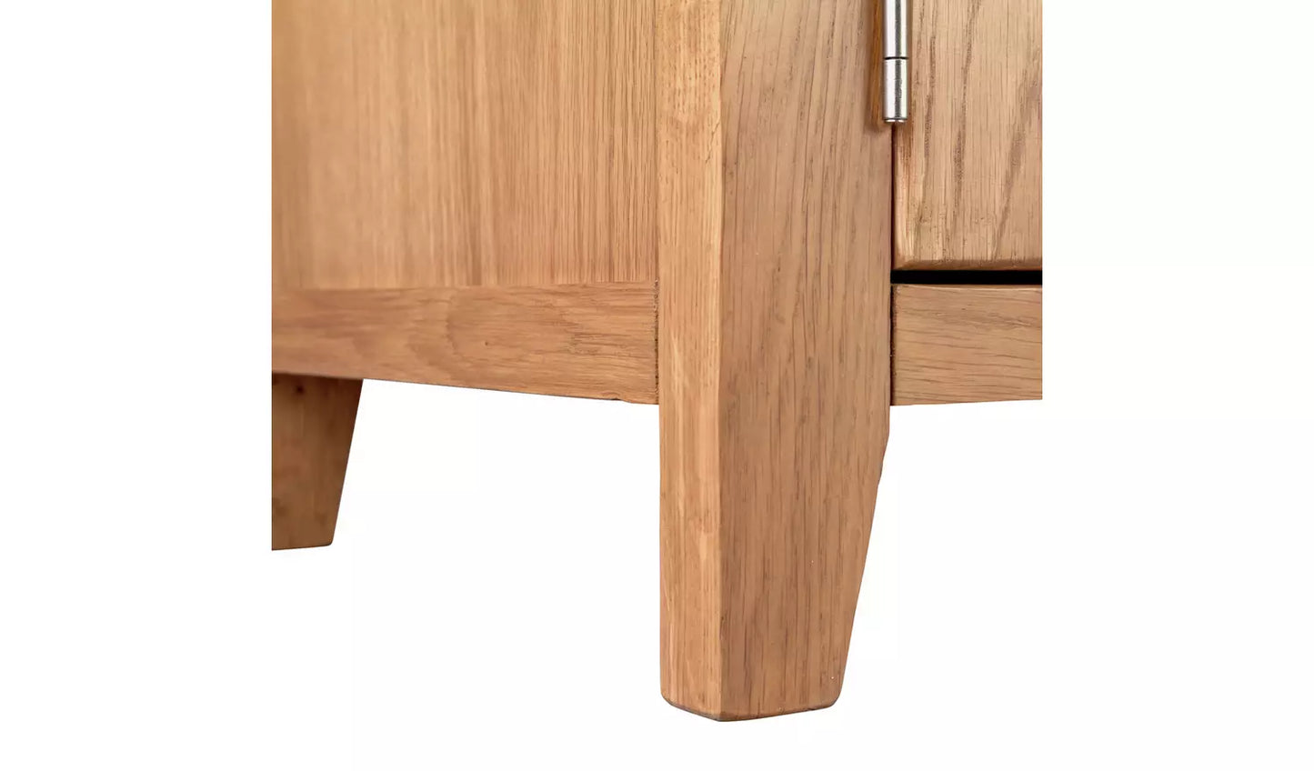 Assembled Islington 2 Door Oak Veneer TV Unit