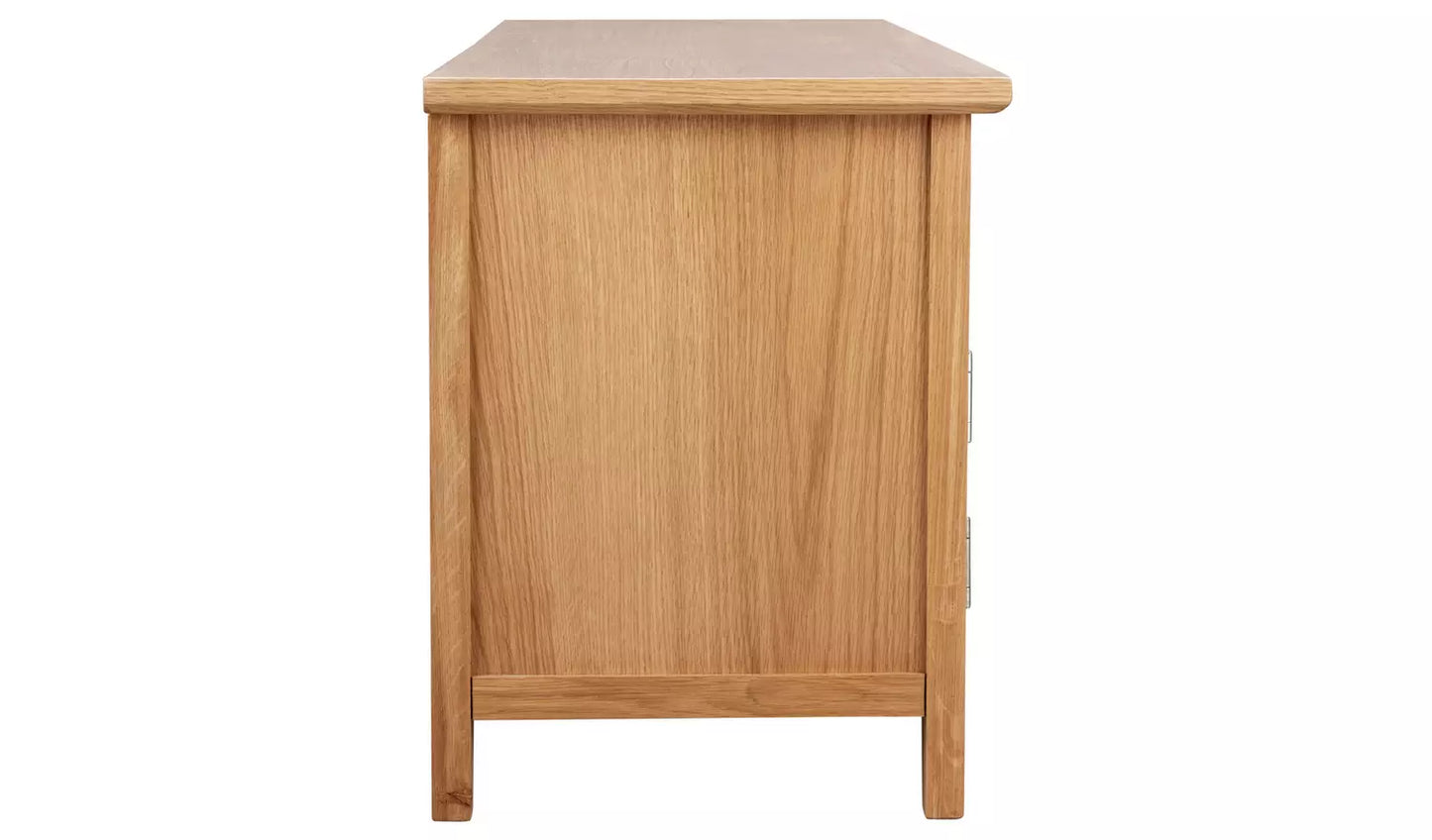 Assembled Islington 2 Door Oak Veneer TV Unit
