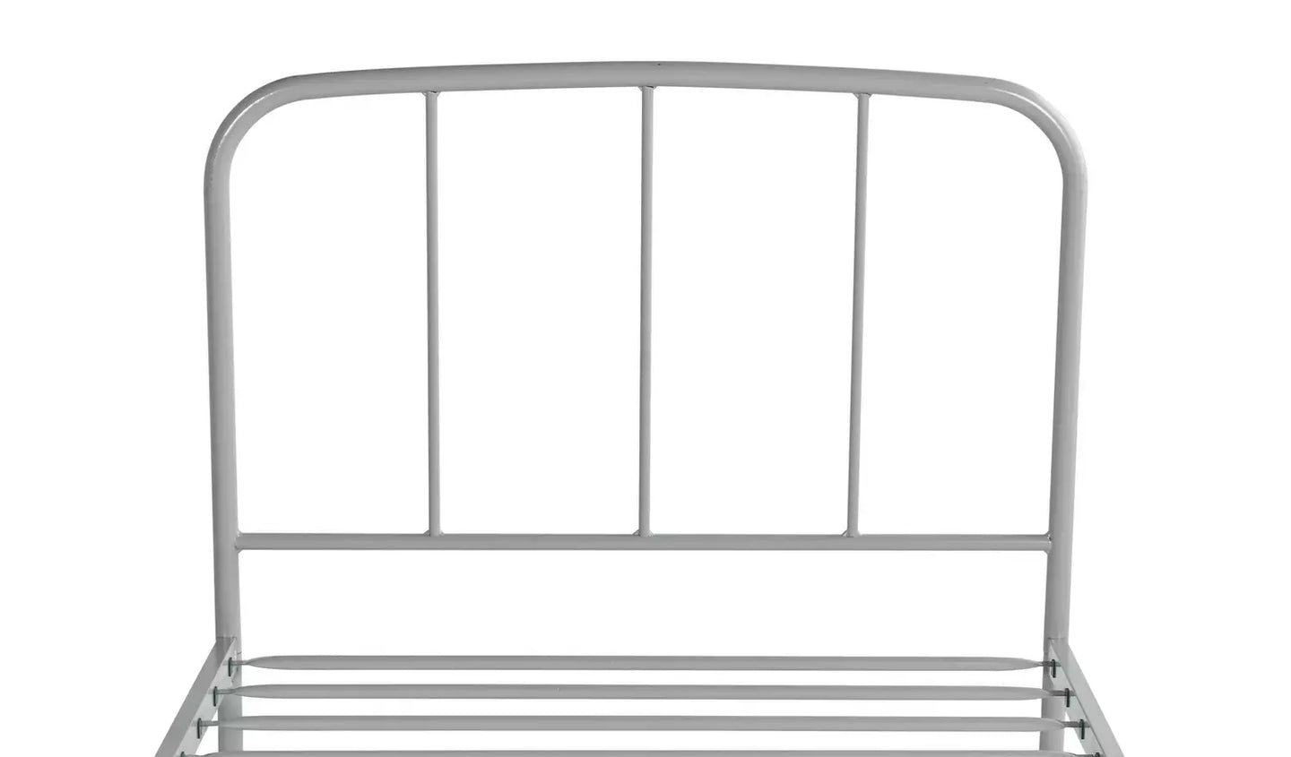 Freja Single Metal Bed Frame - Silver