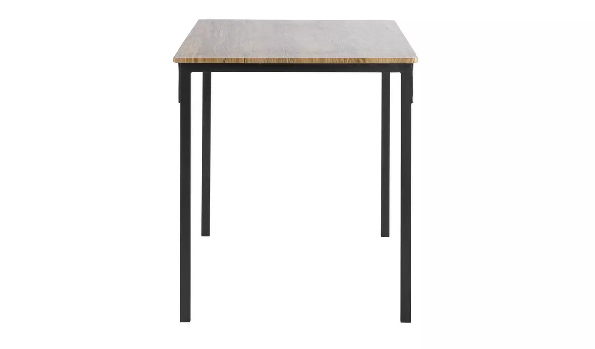Assembled Bolitzo Oak Dining Table - Black