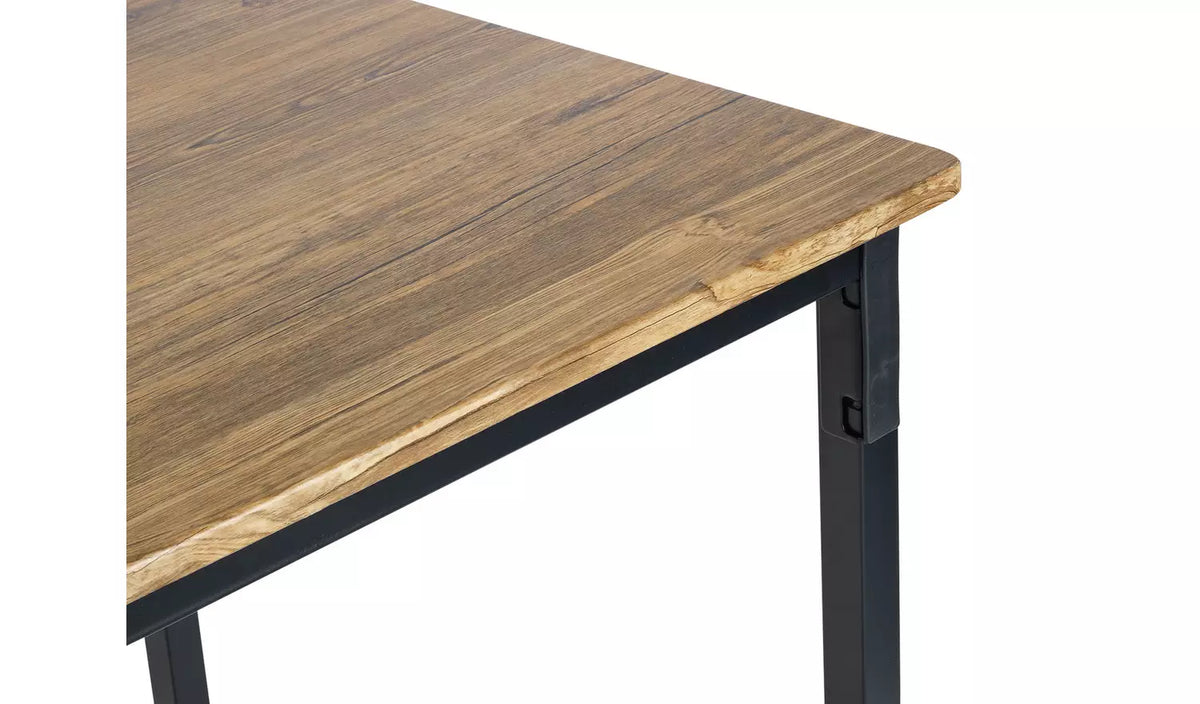 Assembled Bolitzo Oak Dining Table - Black
