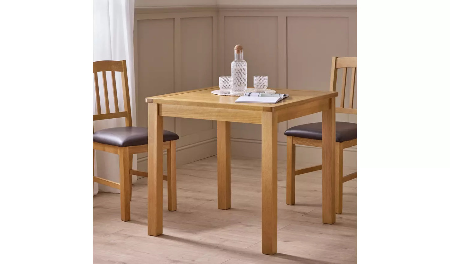 Ashwell Oak Veneer 2 Seater Dining Table