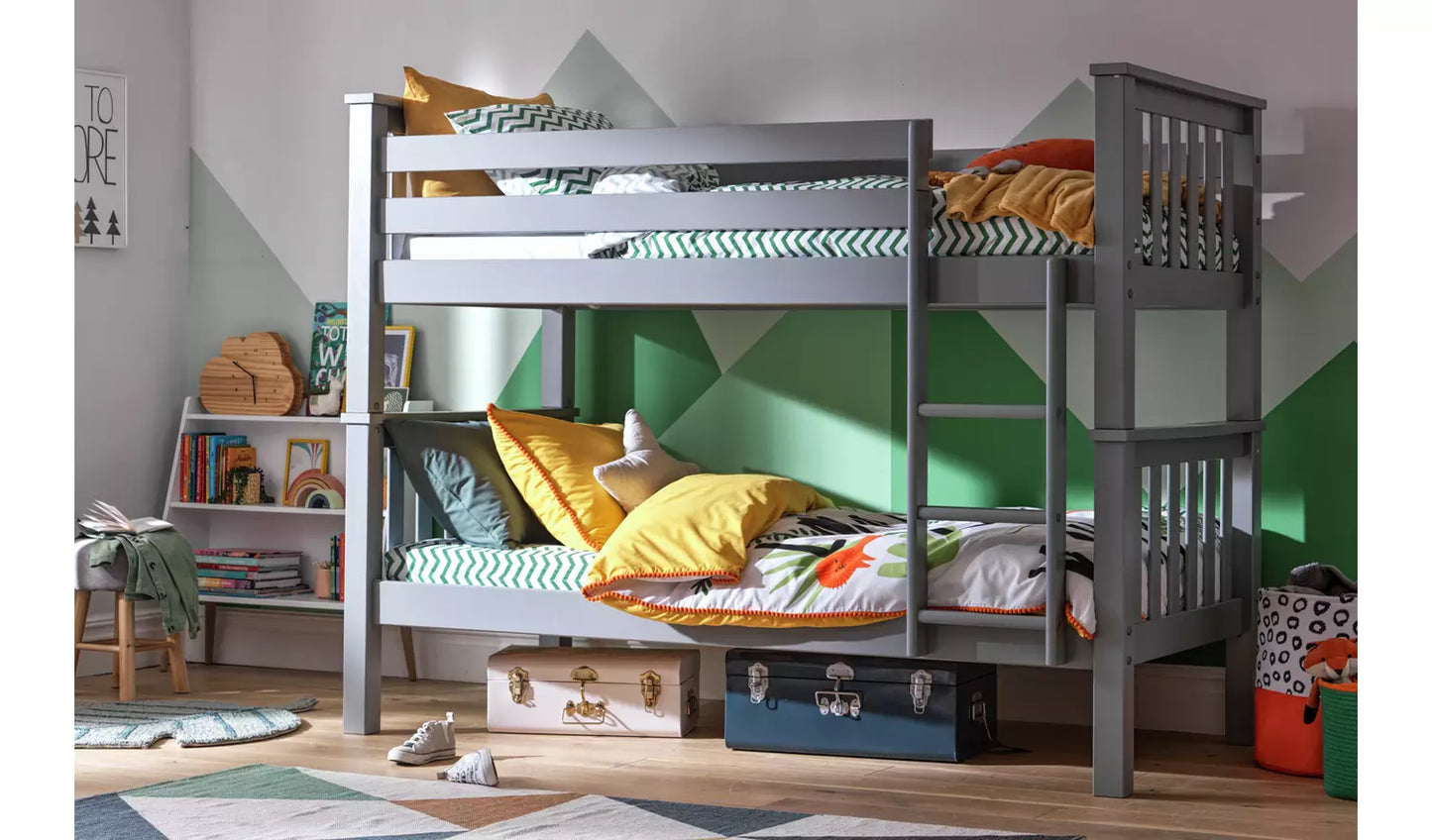 Assembled Habitat Heavy Duty Detachable Bunk Bed Frame - Grey