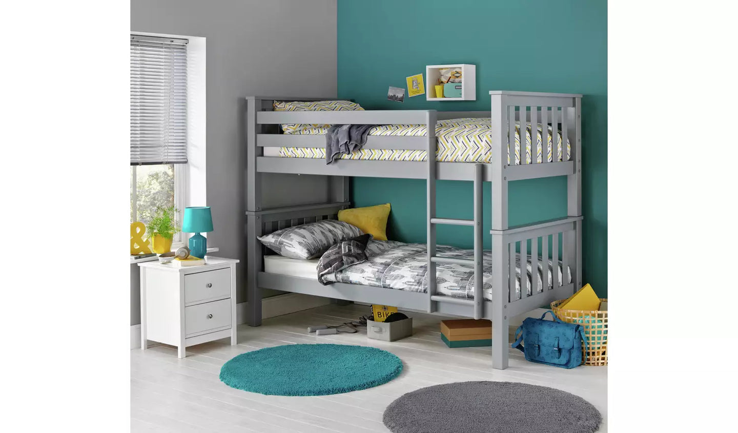 Assembled Habitat Heavy Duty Bunk Bed Frame - Grey