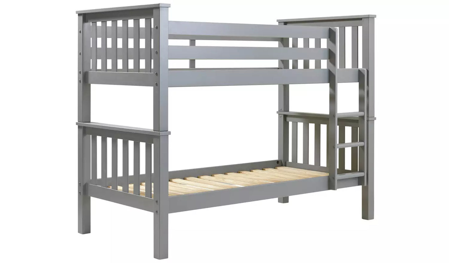 Assembled Habitat Heavy Duty Bunk Bed Frame - Grey