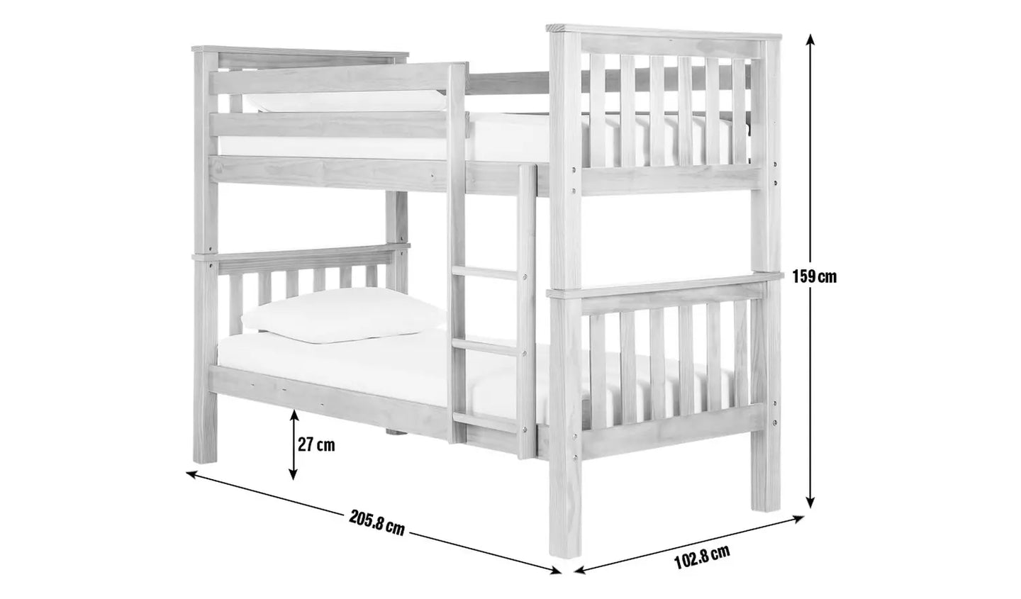 Assembled Habitat Heavy Duty Bunk Bed Frame - Grey