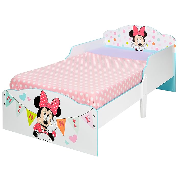 Minnie Mouse Toddler Bed - White