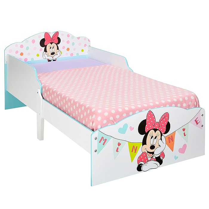 Minnie Mouse Toddler Bed - White