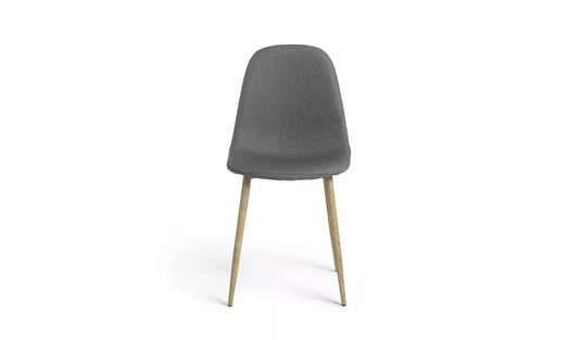 Assembled Habitat Beni Pair of Fabric Chairs - Grey
