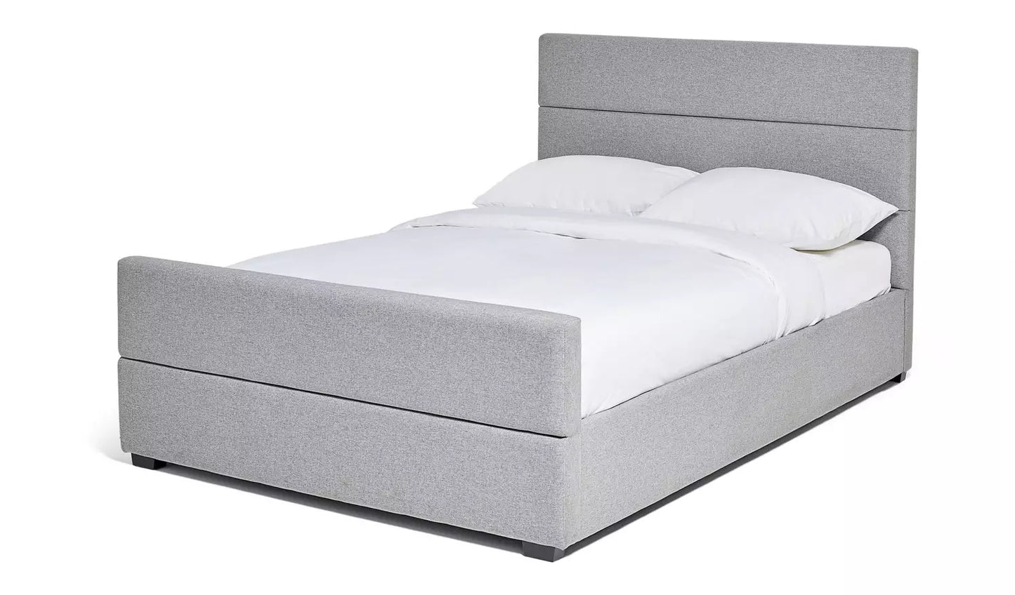 Costa Fabric Single Ottoman Bed Frame - Grey