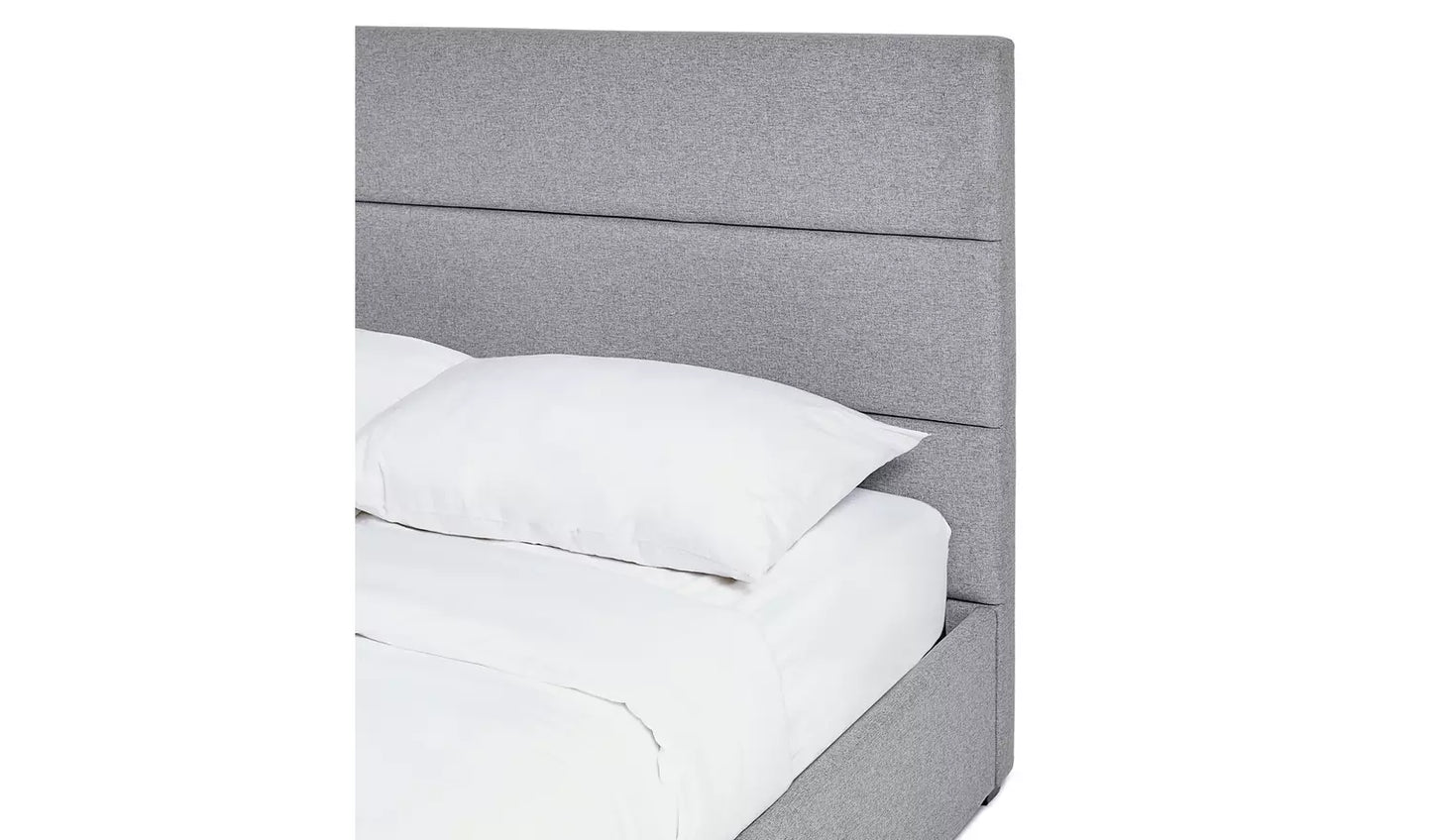 Costa Fabric Single Ottoman Bed Frame - Grey