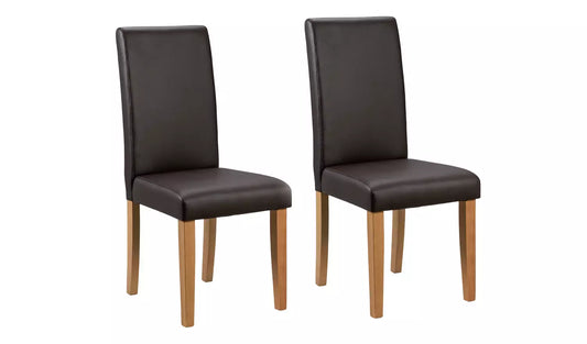 Assembled Midback Dining Chairs - Chocolate