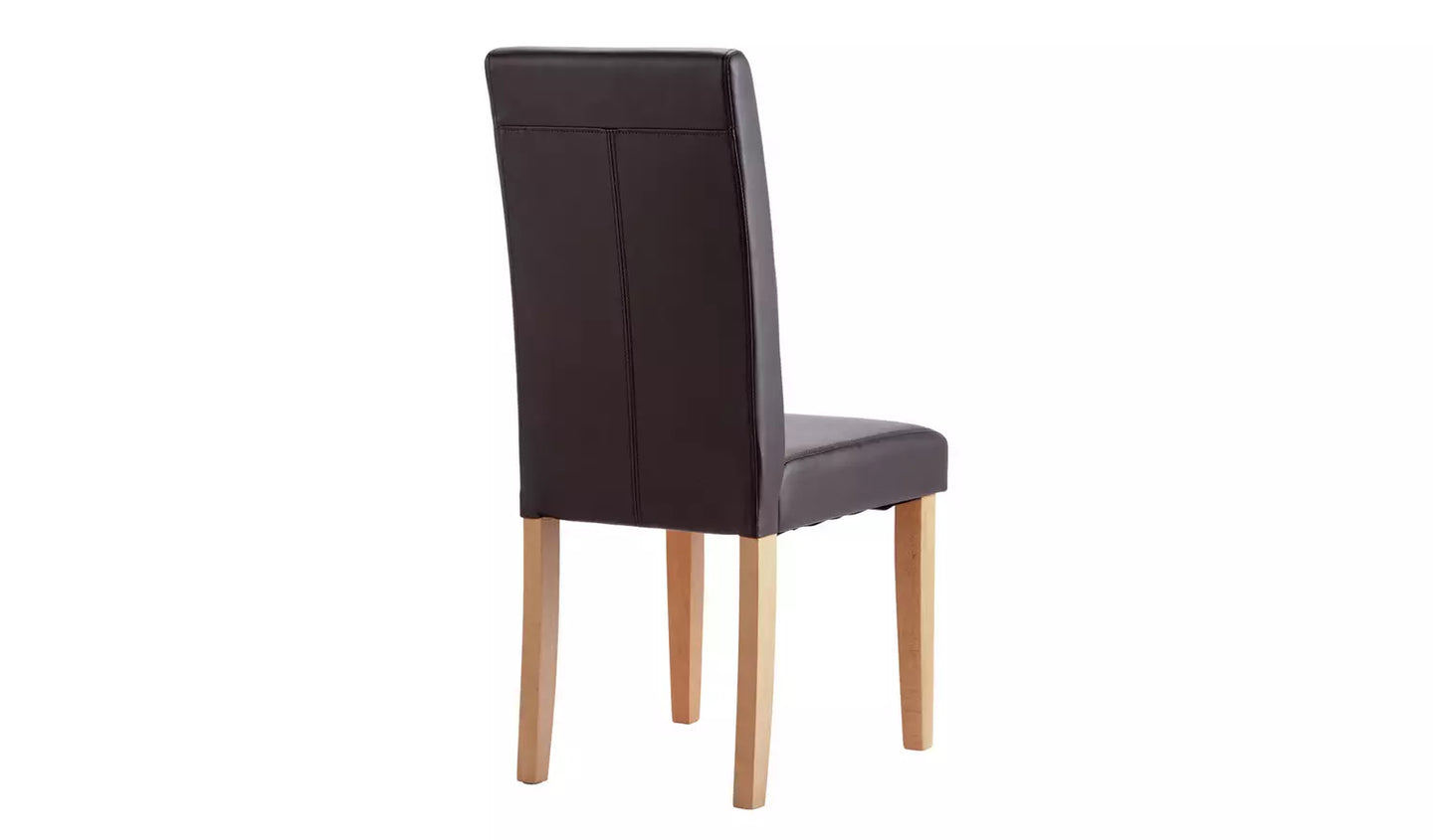 Assembled Midback Dining Chairs - Chocolate