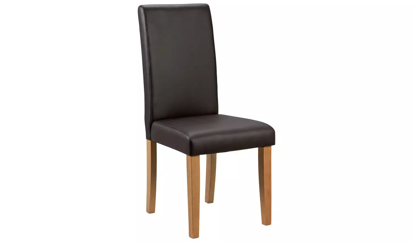 Assembled Midback Dining Chairs - Chocolate