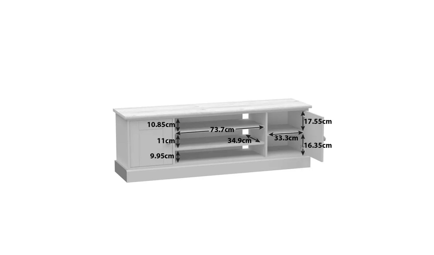Assembled Winchester TV Unit - Grey
