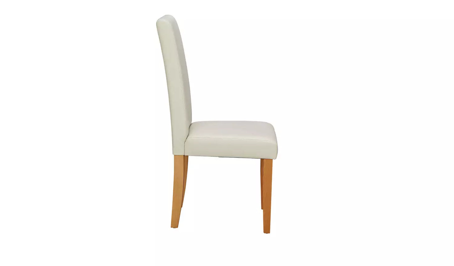 Assembled Pair of Midback Dining Chairs - Cream