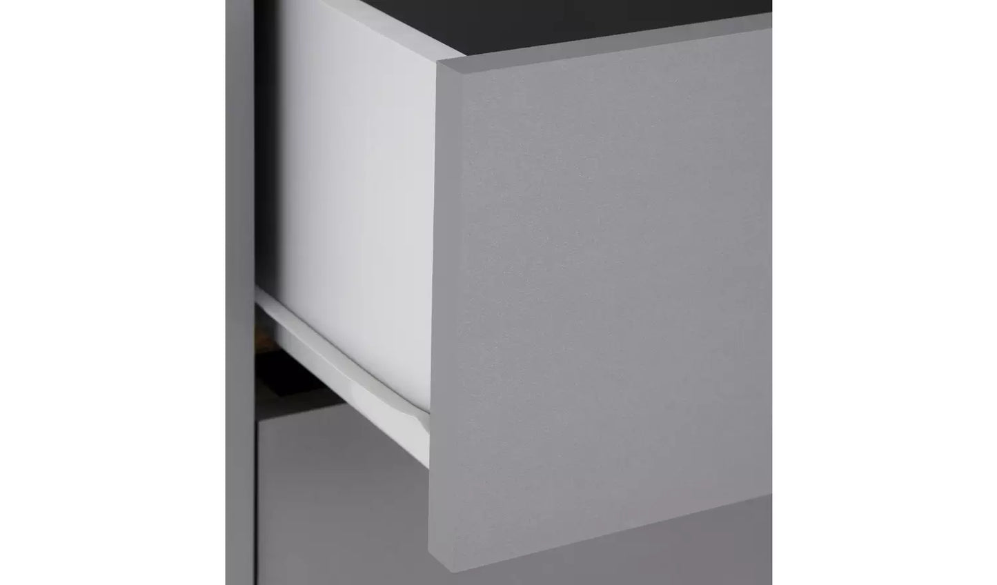 Assembled Malibu 4 + 4 Drawer Chest - Grey
