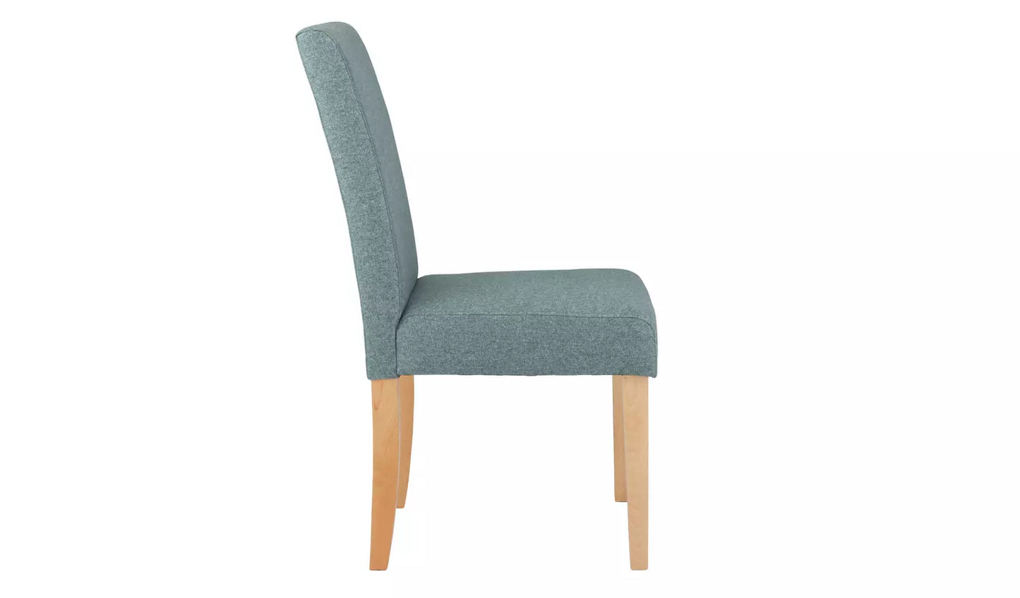 Assembled Tweed 4 Mid Back Dining Chairs - Teal
