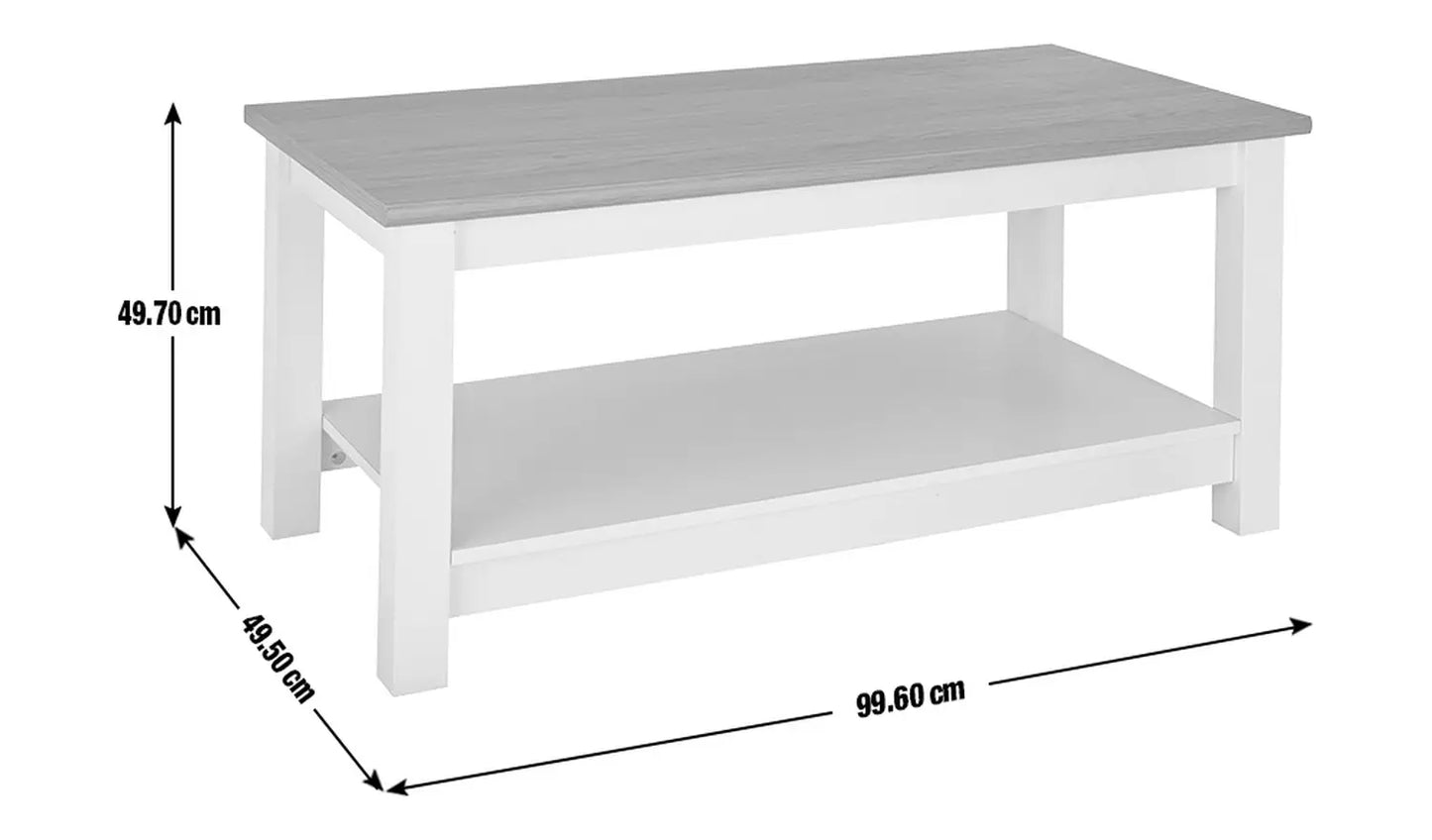 Ready Assembled Habitat Winchester Coffee Table - Grey