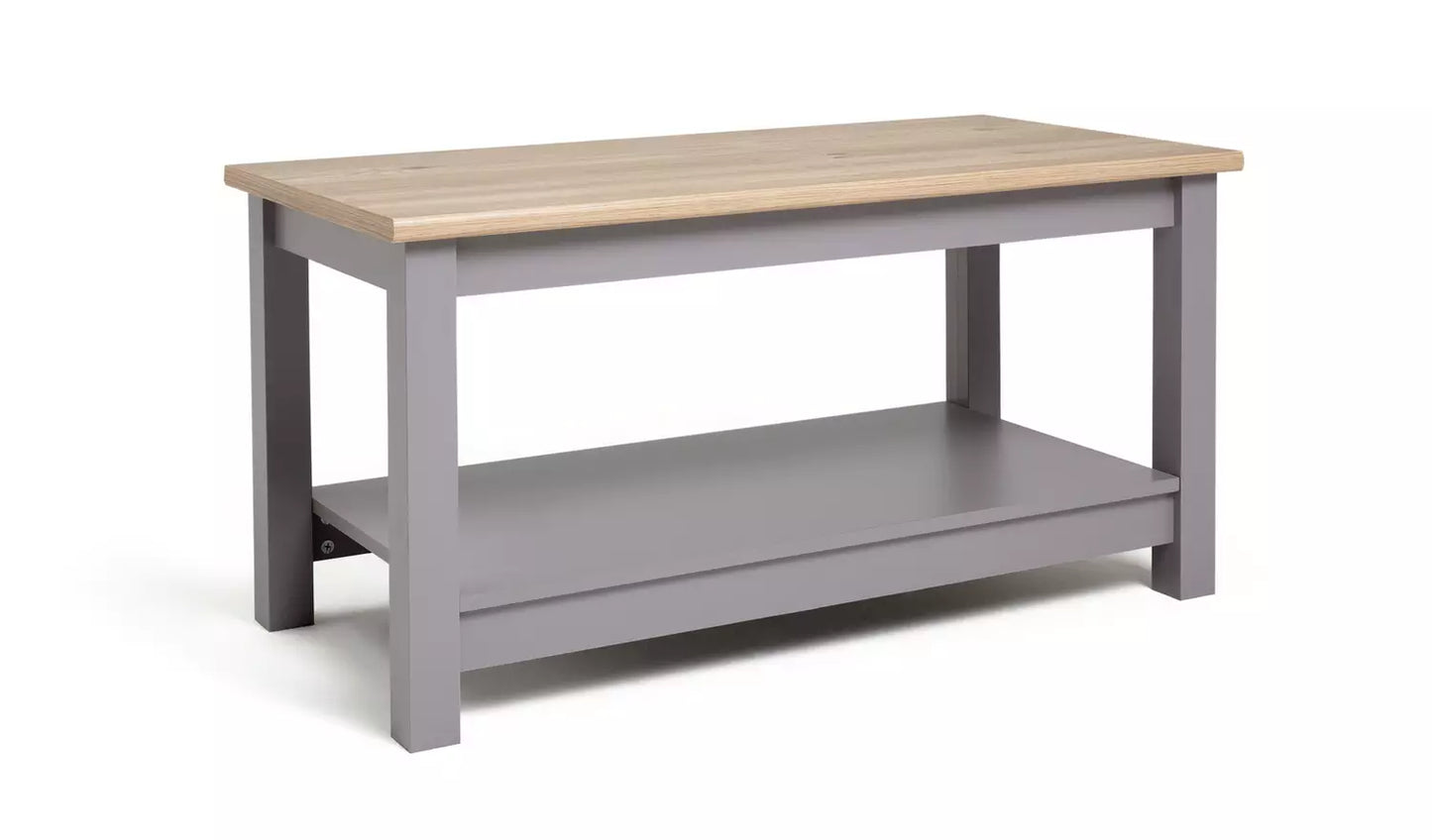 Ready Assembled Habitat Winchester Coffee Table - Grey