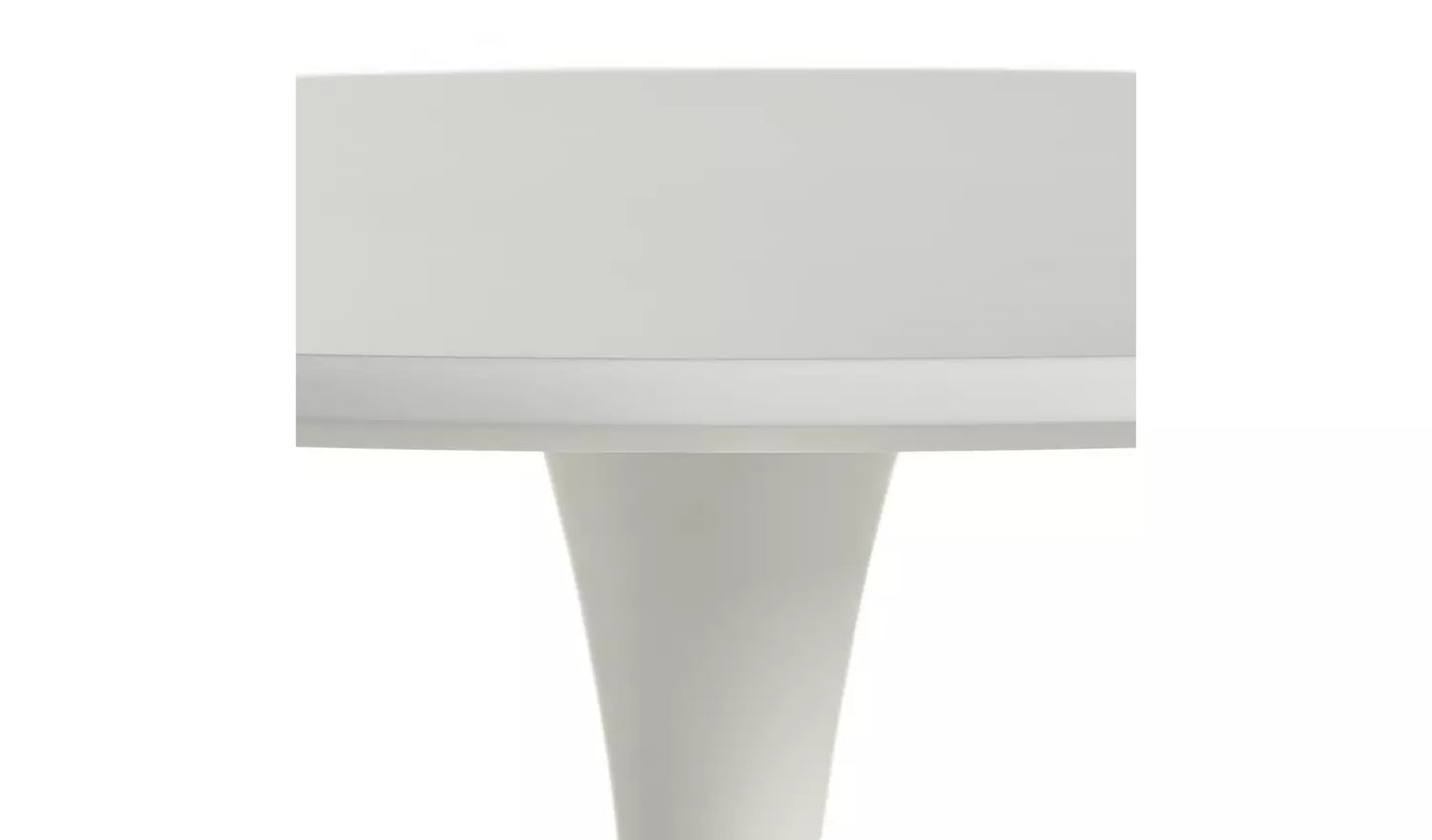 Assembled Habitat Tulip 4 Seater Round Dining Table - White