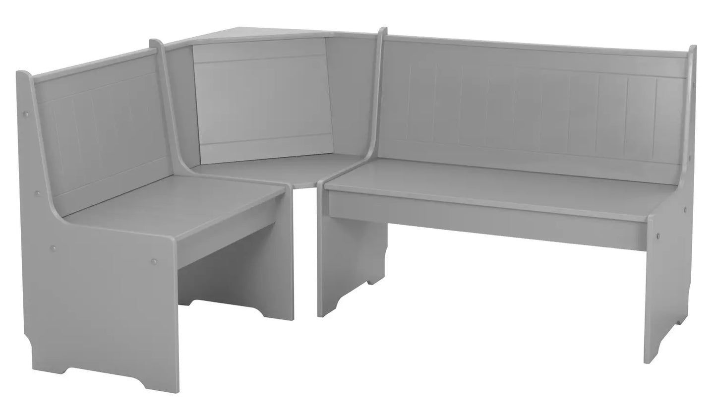 Assembled Grey Dining Table & 1 Grey Bench