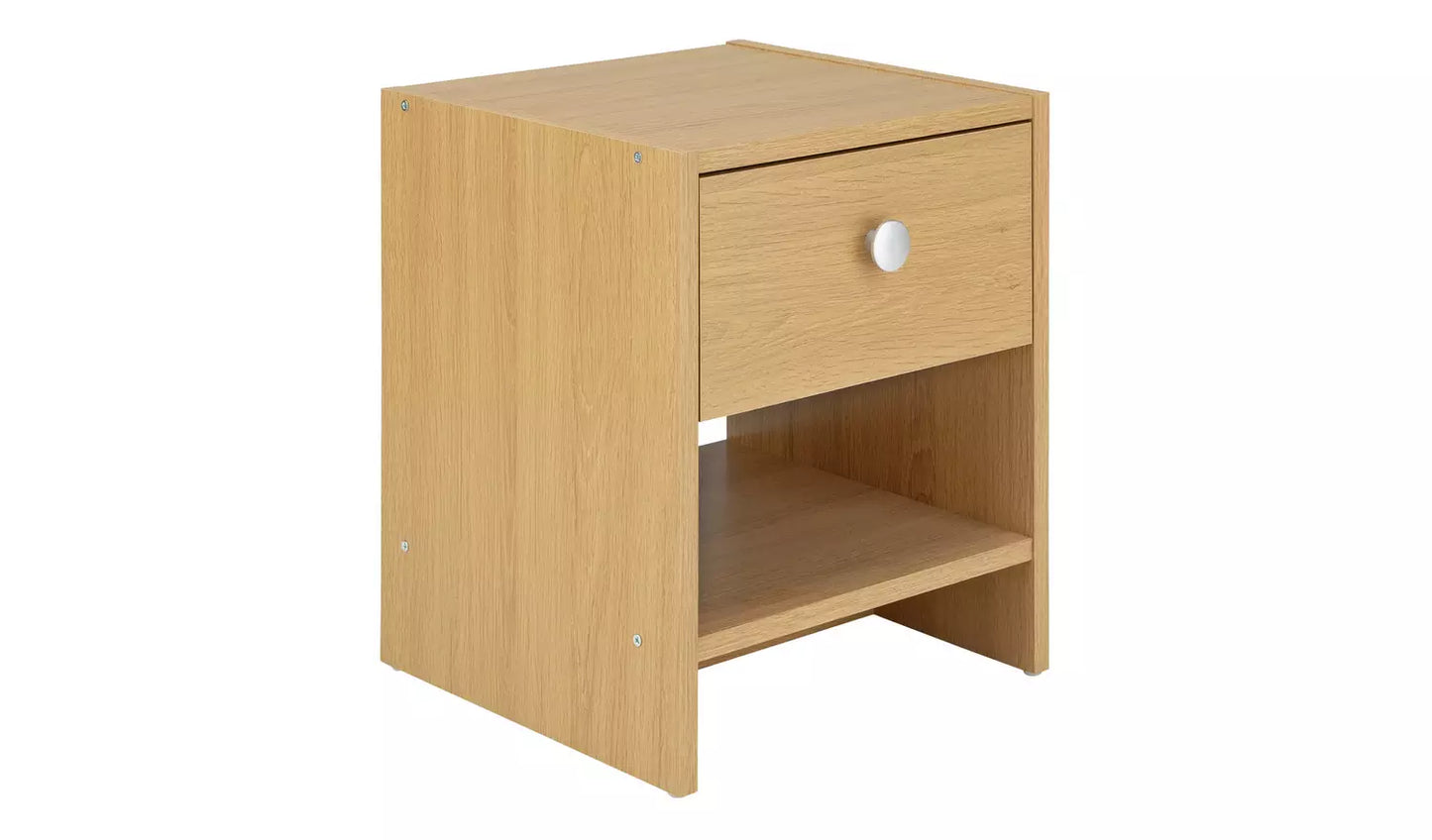 Assembled Seville Beside Table - Oak Effect