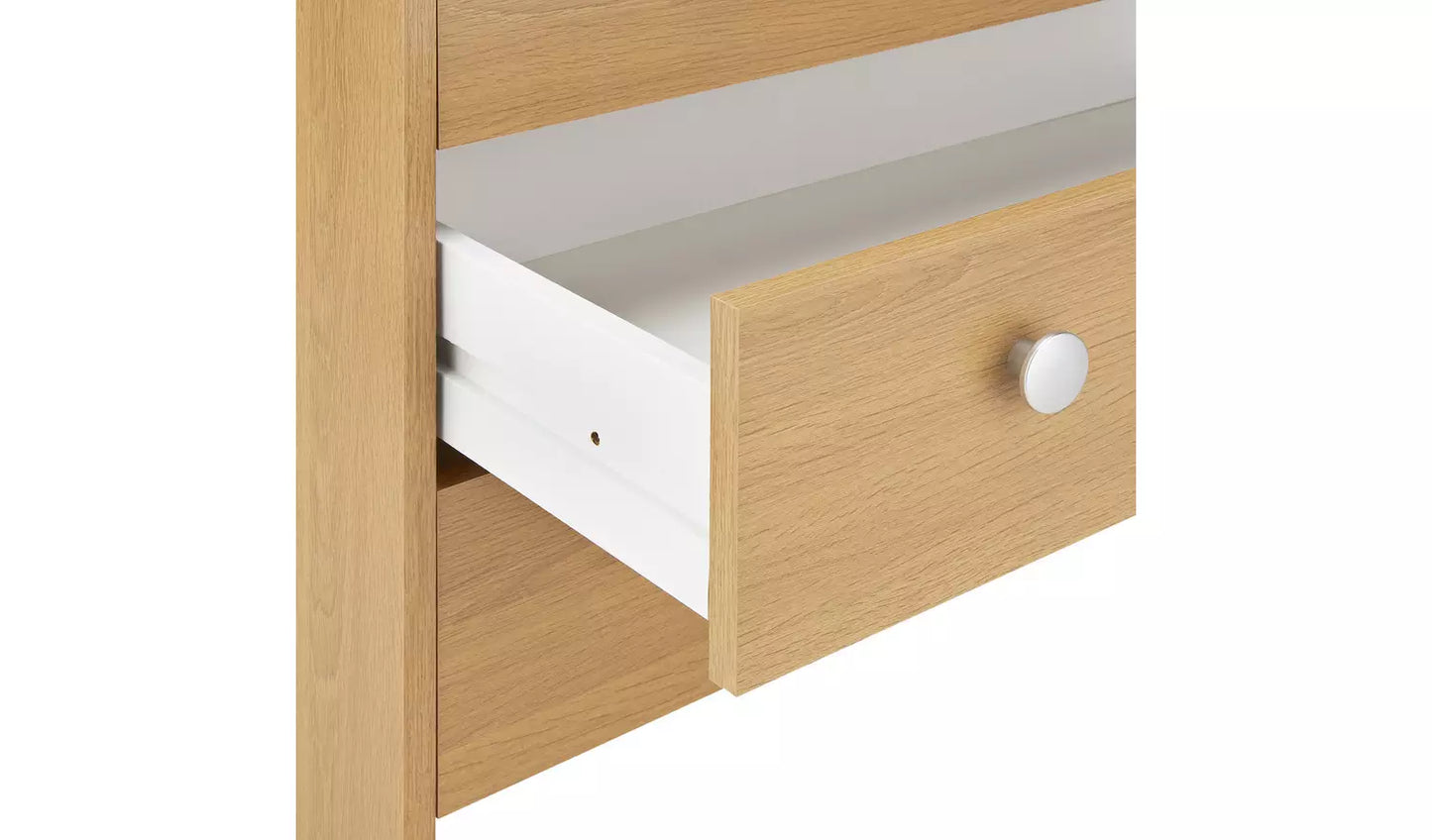 Assembled Seville 5 Drawer Chest - Oak Effect