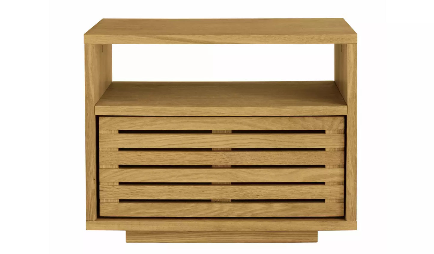 Assembled Habitat Max Oak Bedside Table - Oak