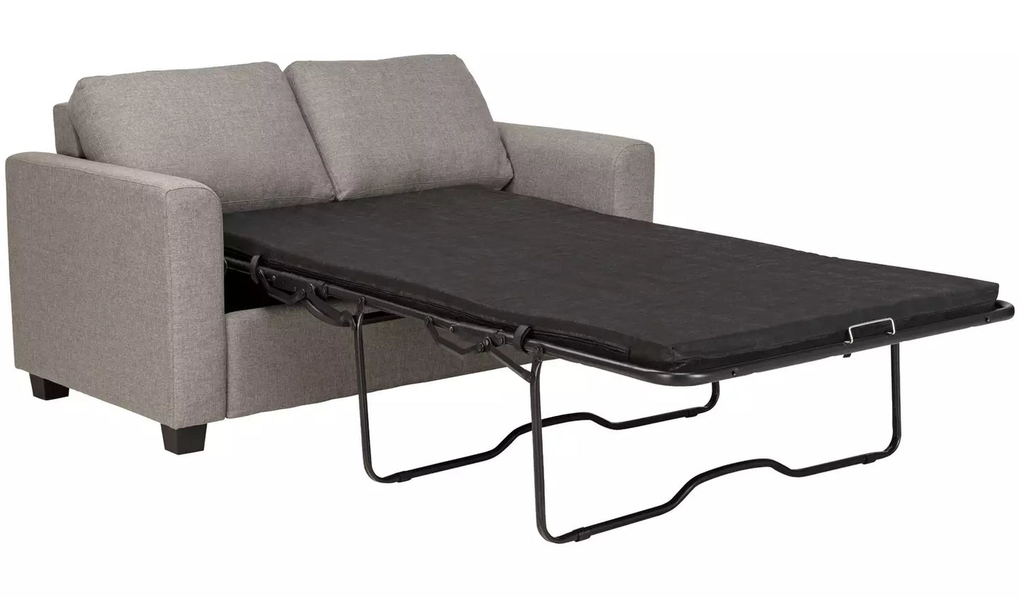 Habitat Apartment Fabric 2 Seater Sofa Bed - Light Grey