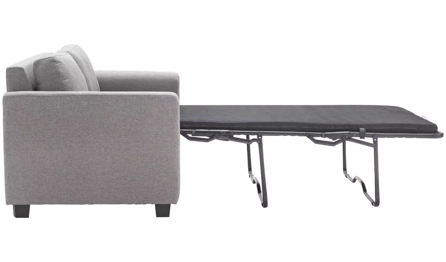 Habitat Apartment Fabric 2 Seater Sofa Bed - Light Grey