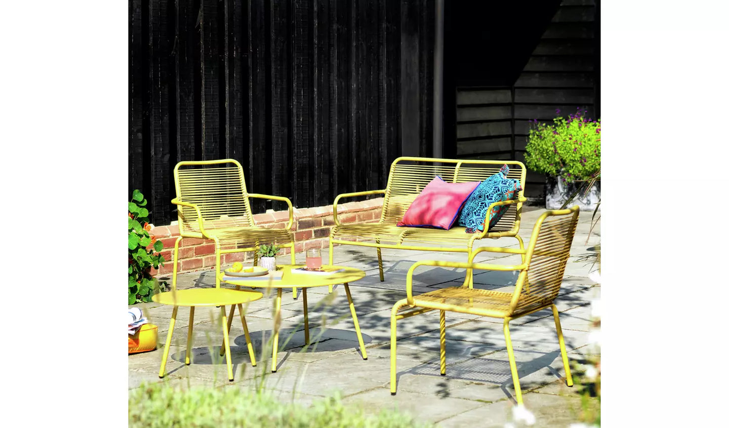 Habitat Ipanema 4 Seater Rattan Effect Garden Sofa Set