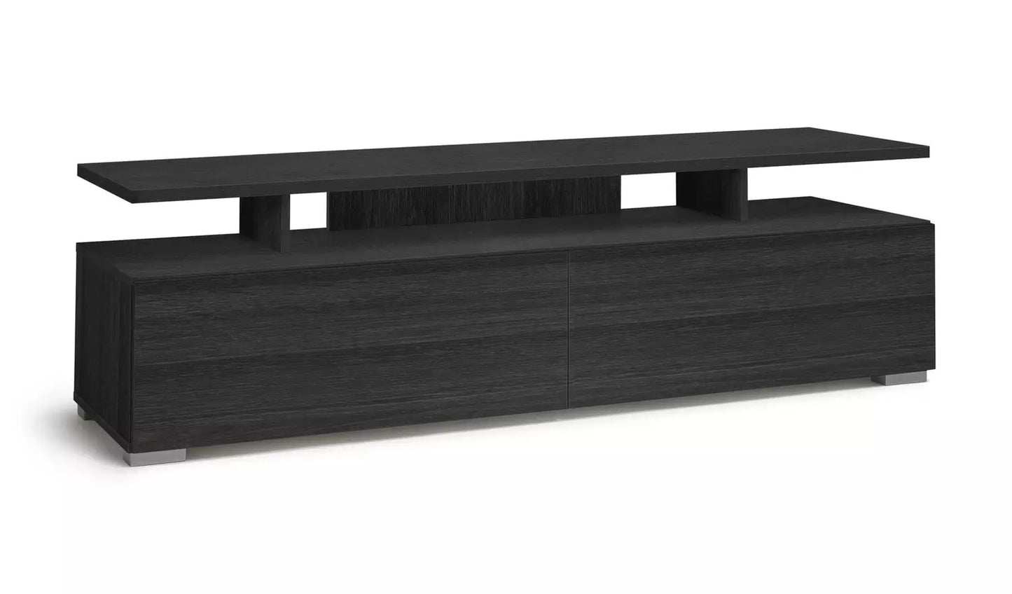 Assembled Habitat Floating Top TV Unit - Black & Brown