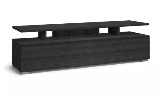 Assembled Habitat Floating Top TV Unit - Black & Brown