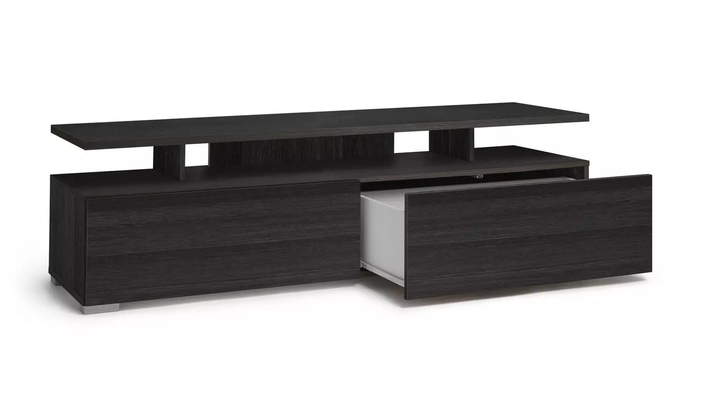 Assembled Habitat Floating Top TV Unit - Black & Brown