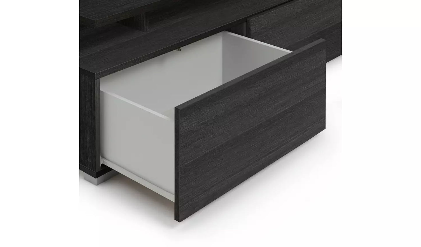 Assembled Habitat Floating Top TV Unit - Black & Brown