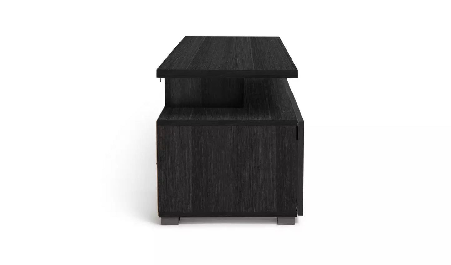 Assembled Habitat Floating Top TV Unit - Black & Brown